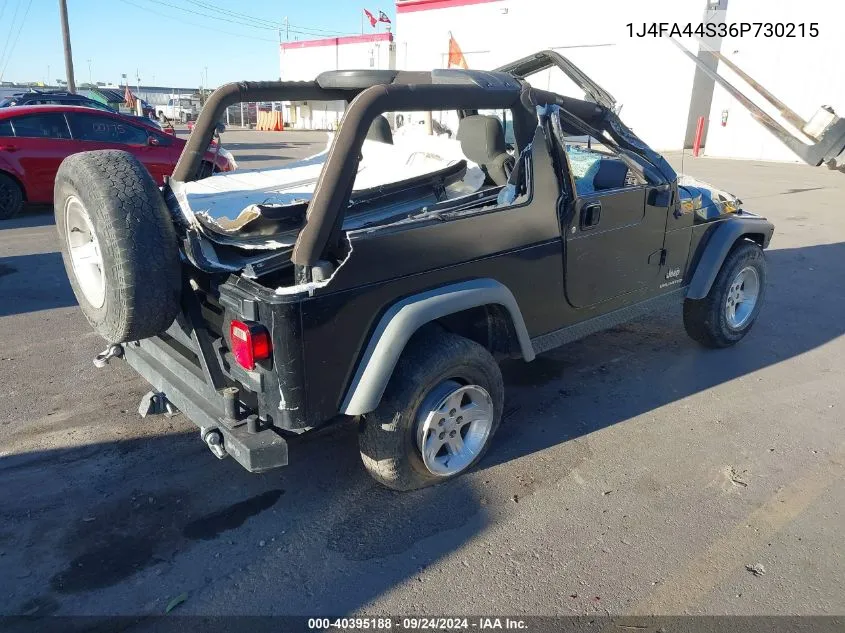 1J4FA44S36P730215 2006 Jeep Wrangler / Tj Unlimited