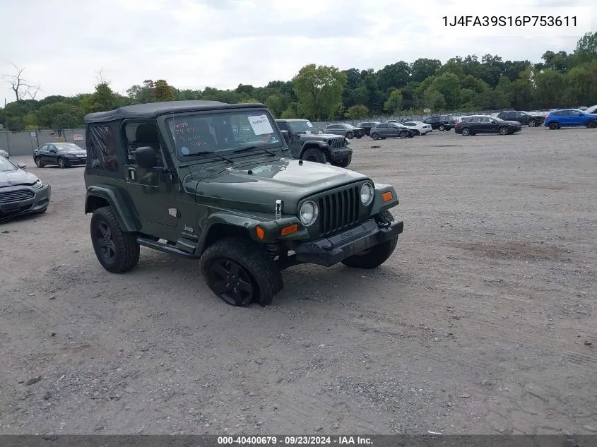 1J4FA39S16P753611 2006 Jeep Wrangler X