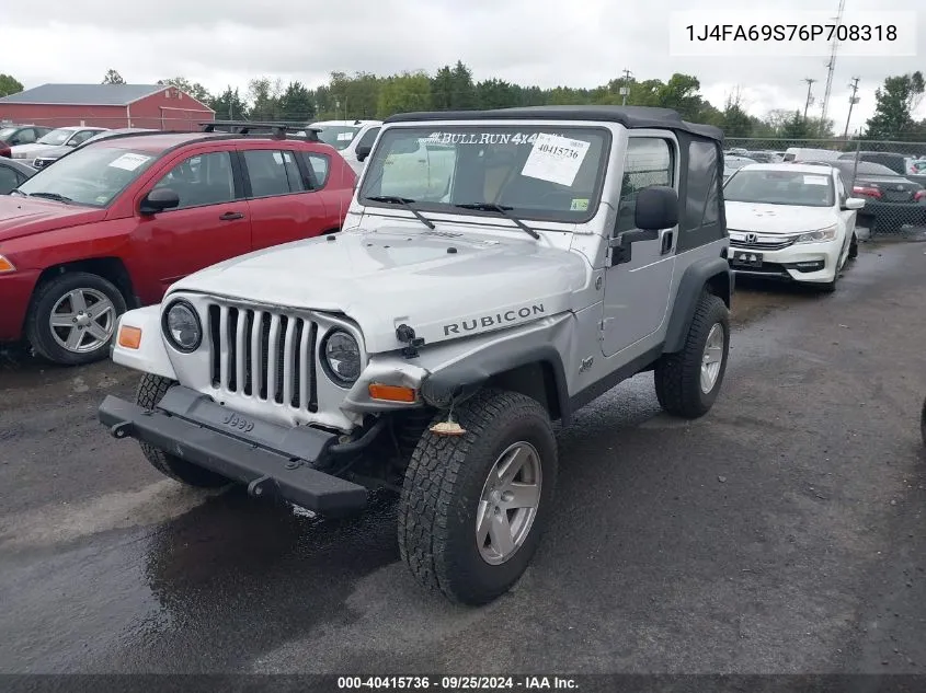 2006 Jeep Wrangler Rubicon VIN: 1J4FA69S76P708318 Lot: 40415736