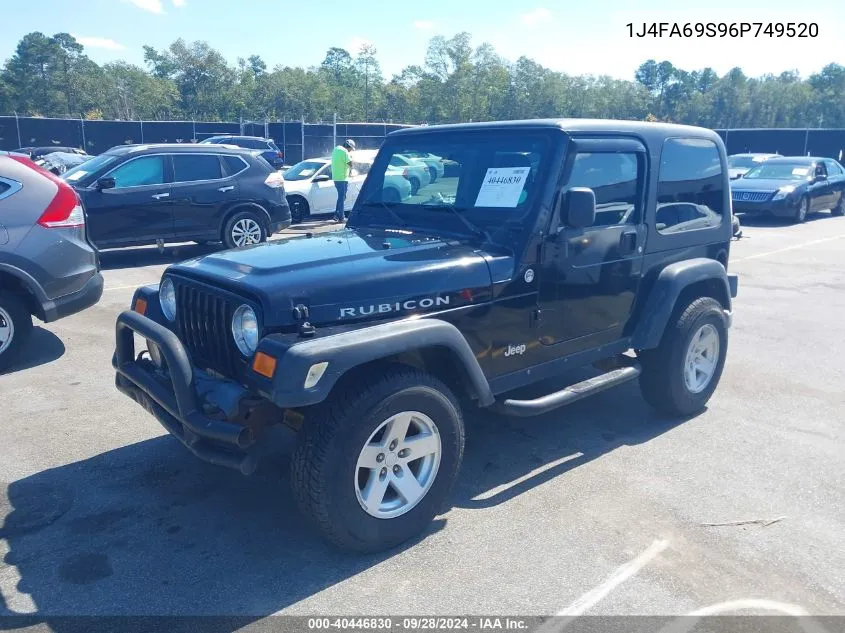 1J4FA69S96P749520 2006 Jeep Wrangler Rubicon