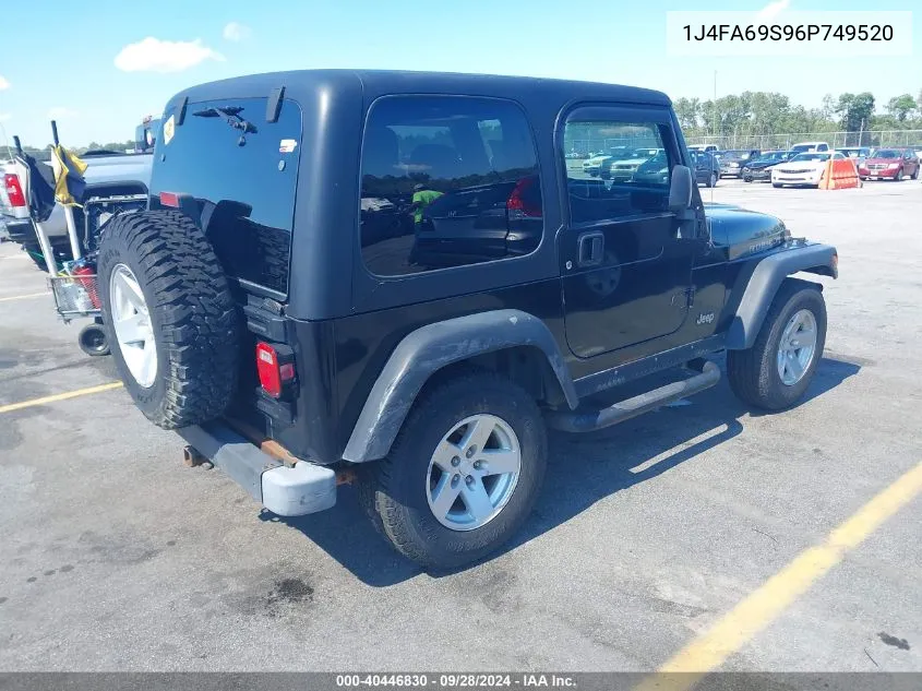 2006 Jeep Wrangler Rubicon VIN: 1J4FA69S96P749520 Lot: 40446830