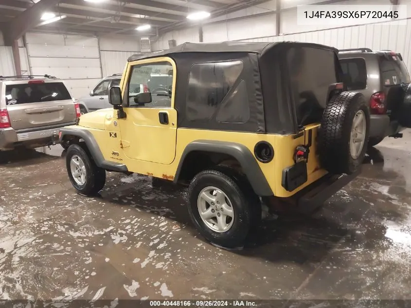 2006 Jeep Wrangler X VIN: 1J4FA39SX6P720445 Lot: 40448166