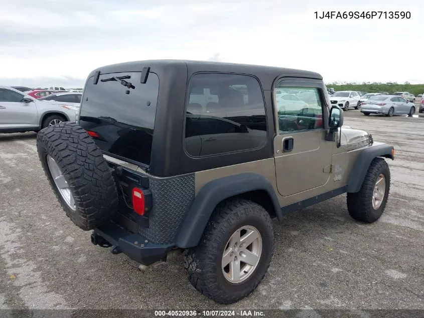 1J4FA69S46P713590 2006 Jeep Wrangler Rubicon