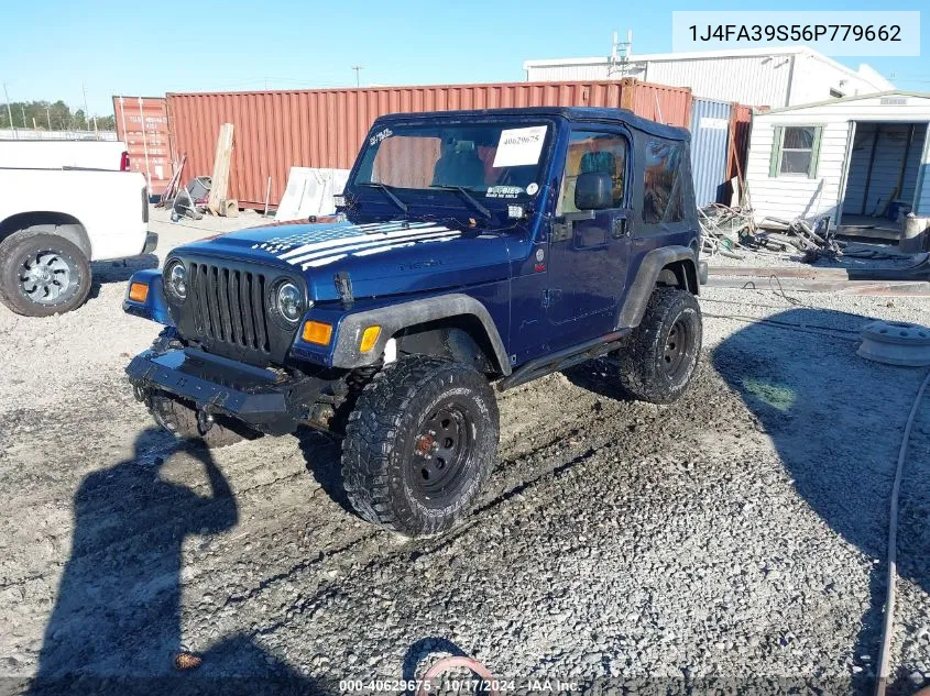 2006 Jeep Wrangler X VIN: 1J4FA39S56P779662 Lot: 40629675