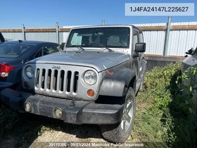 2007 Jeep Wrangler X VIN: 1J4FA24147L225627 Lot: 20170386