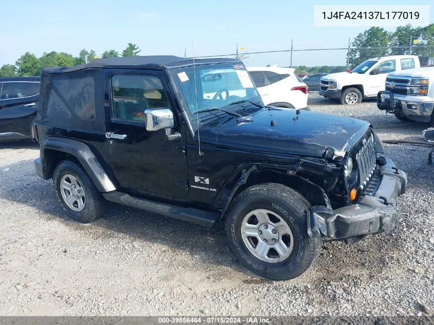 2007 Jeep Wrangler X VIN: 1J4FA24137L177019 Lot: 39856464