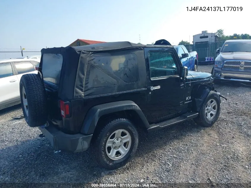 1J4FA24137L177019 2007 Jeep Wrangler X