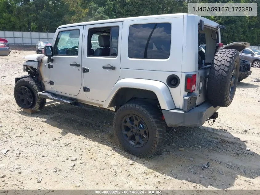 1J4GA59167L172380 2007 Jeep Wrangler Unlimited Sahara