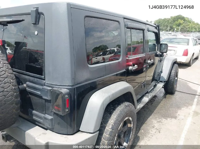 2007 Jeep Wrangler Unlimited X VIN: 1J4GB39177L124968 Lot: 40117927