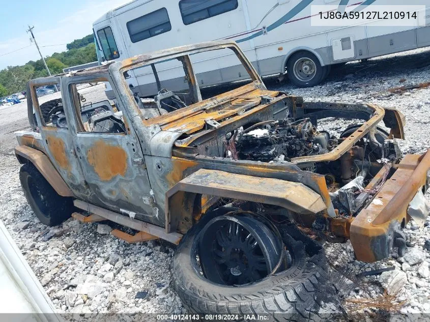 2007 Jeep Wrangler Unlimited Sahara VIN: 1J8GA59127L210914 Lot: 40124143