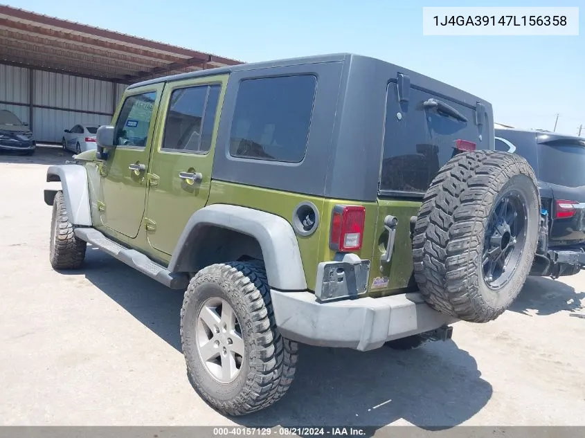 1J4GA39147L156358 2007 Jeep Wrangler X