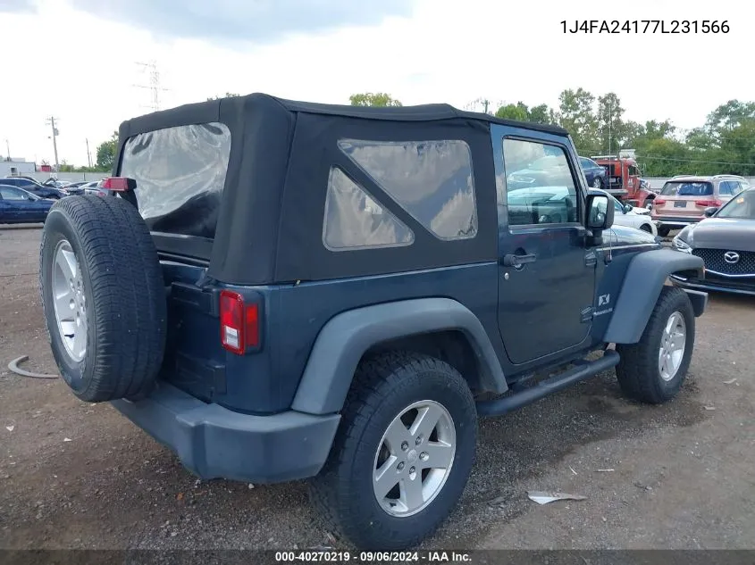 1J4FA24177L231566 2007 Jeep Wrangler X