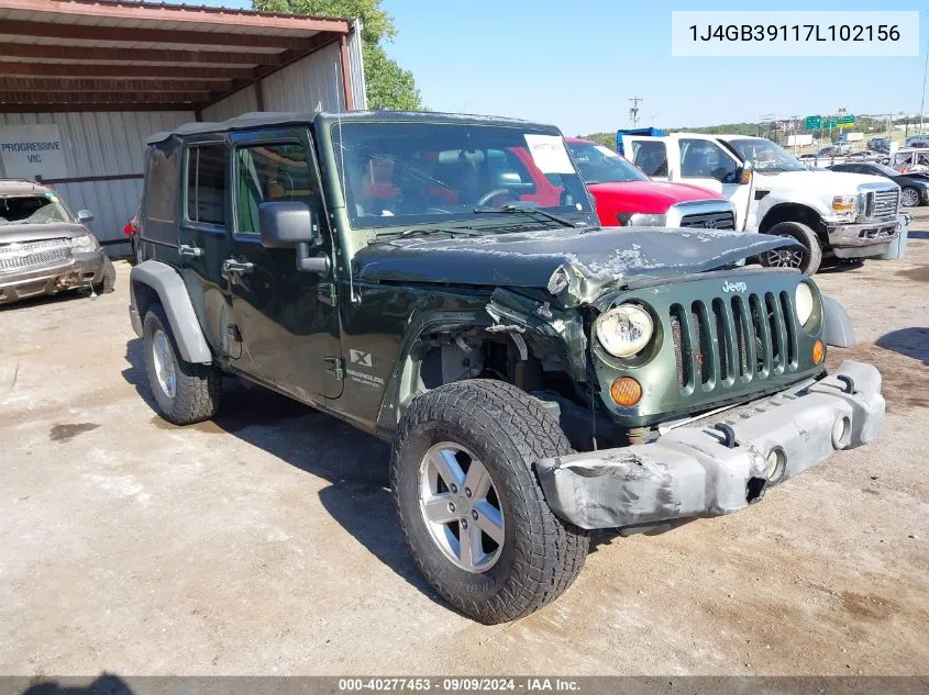 1J4GB39117L102156 2007 Jeep Wrangler Unlimited X