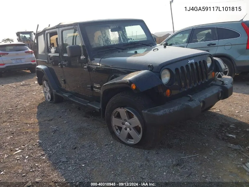 1J4GA59117L101815 2007 Jeep Wrangler Unlimited Sahara