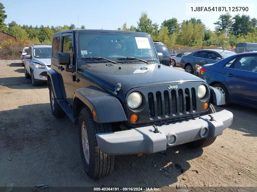 1J8FA54187L125790 2007 Jeep Wrangler Sahara