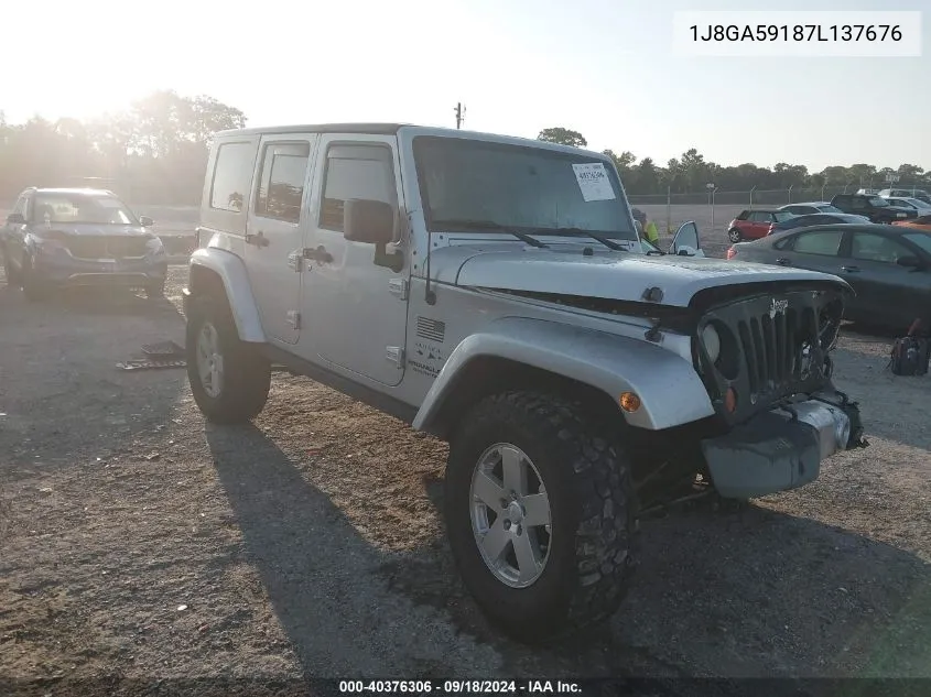 2007 Jeep Wrangler Sahara VIN: 1J8GA59187L137676 Lot: 40376306