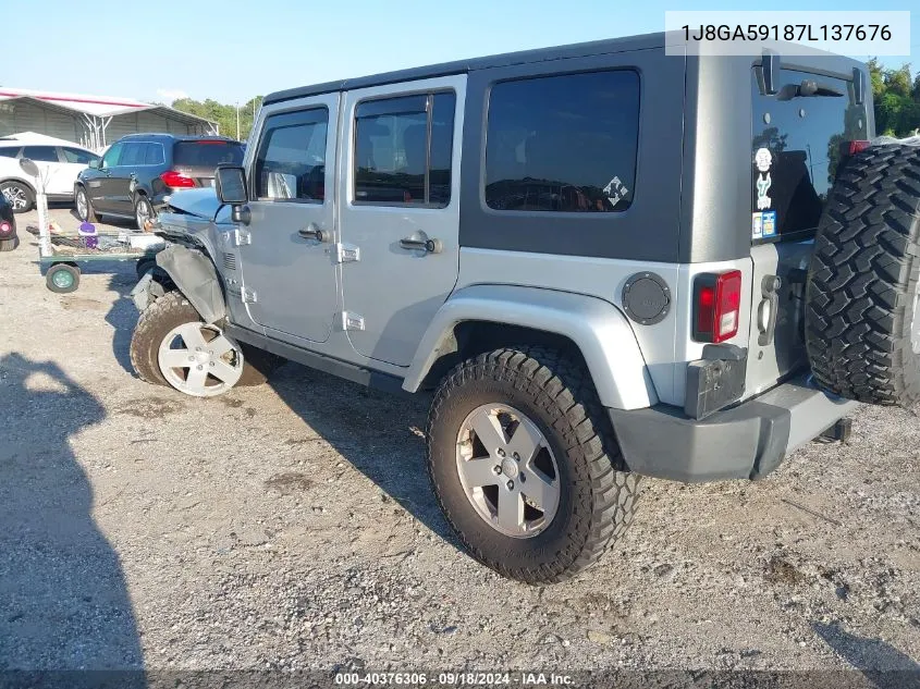 1J8GA59187L137676 2007 Jeep Wrangler Sahara