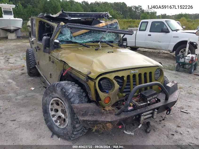 1J4GA59167L152226 2007 Jeep Wrangler Sahara