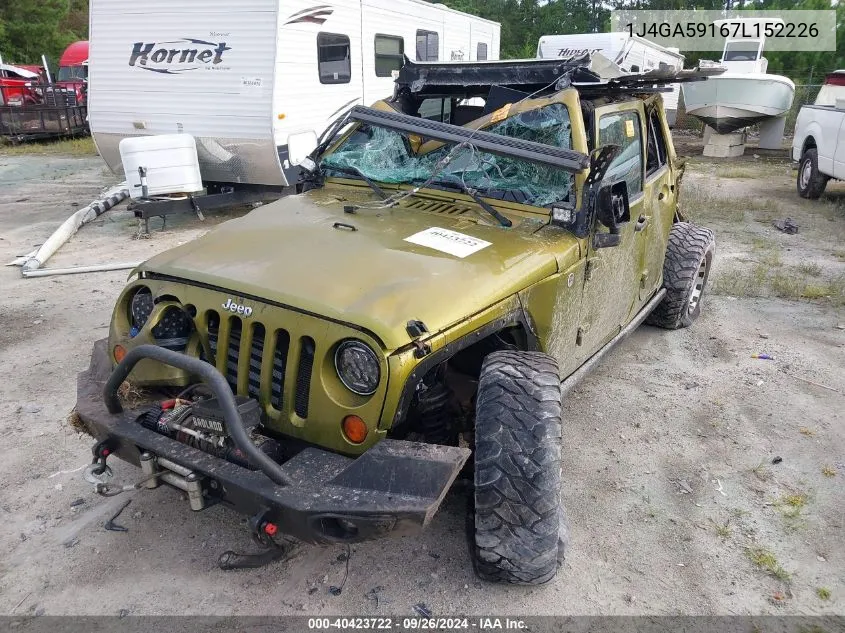 2007 Jeep Wrangler Sahara VIN: 1J4GA59167L152226 Lot: 40423722