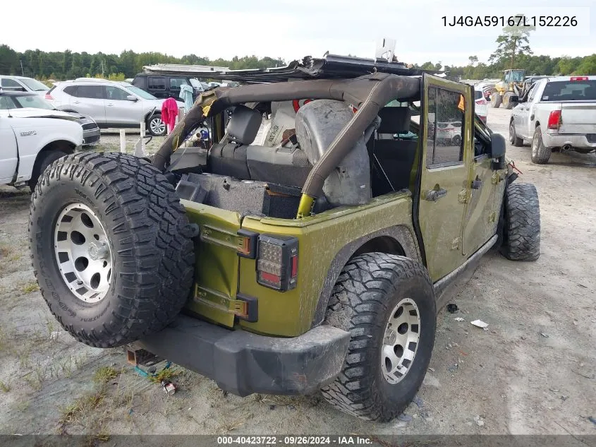 1J4GA59167L152226 2007 Jeep Wrangler Sahara