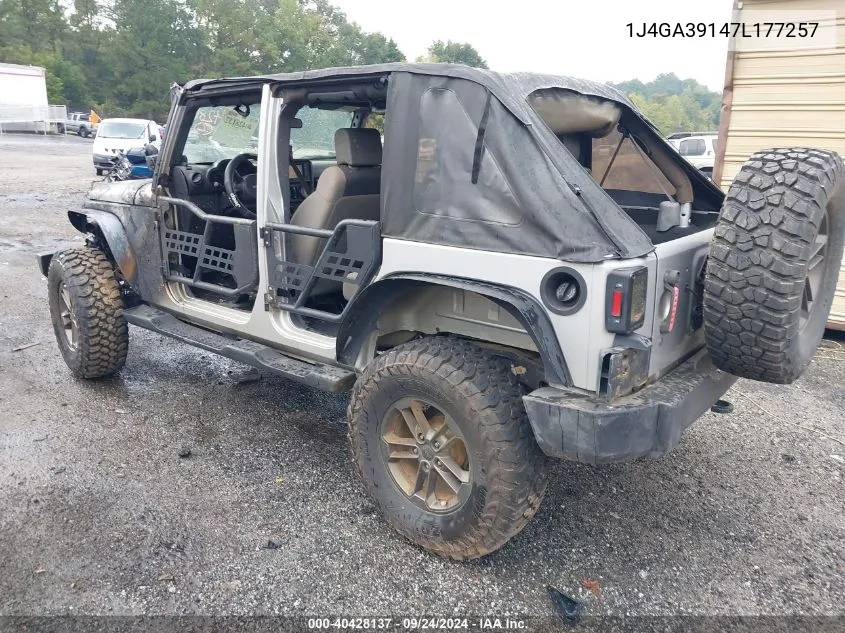 1J4GA39147L177257 2007 Jeep Wrangler Unlimited X