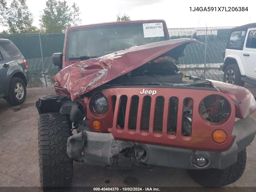 2007 Jeep Wrangler Unlimited Sahara VIN: 1J4GA591X7L206384 Lot: 40484370