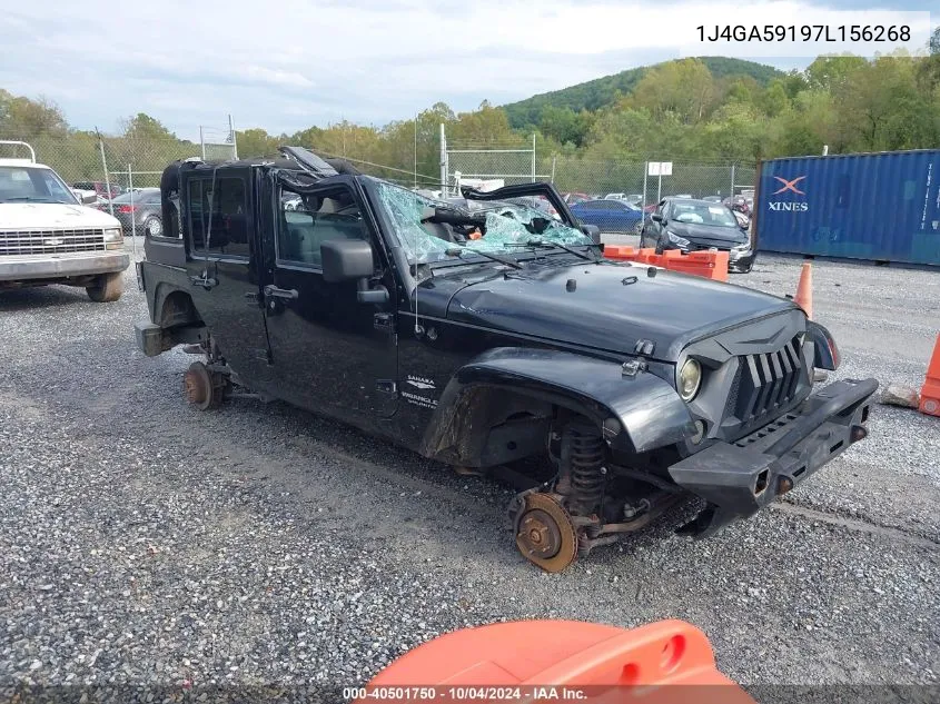 2007 Jeep Wrangler Unlimited Sahara VIN: 1J4GA59197L156268 Lot: 40501750