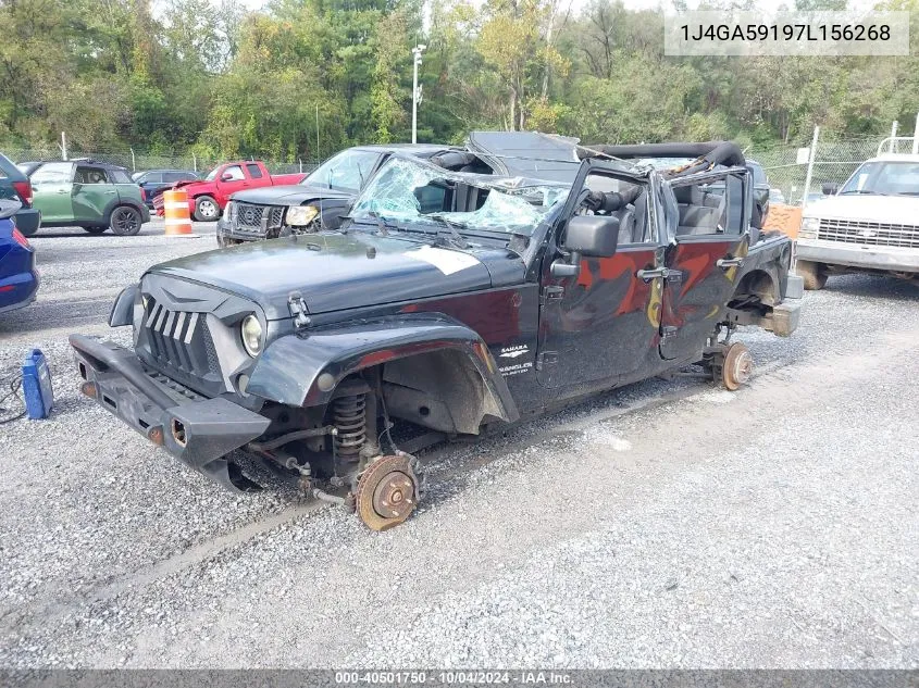 1J4GA59197L156268 2007 Jeep Wrangler Unlimited Sahara