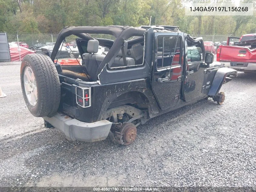 1J4GA59197L156268 2007 Jeep Wrangler Unlimited Sahara