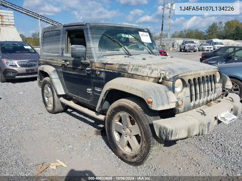 2007 Jeep Wrangler Sahara VIN: 1J4FA54107L134226 Lot: 40533688