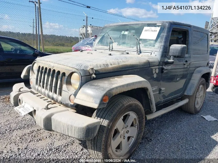 2007 Jeep Wrangler Sahara VIN: 1J4FA54107L134226 Lot: 40533688