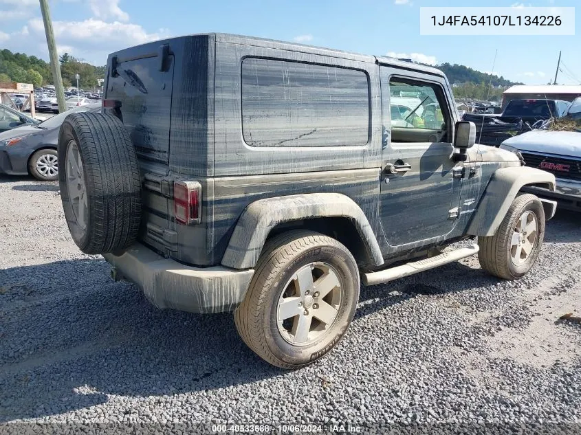 2007 Jeep Wrangler Sahara VIN: 1J4FA54107L134226 Lot: 40533688