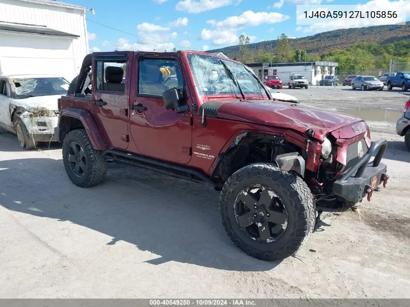 2007 Jeep Wrangler Unlimited Sahara VIN: 1J4GA59127L105856 Lot: 40549250