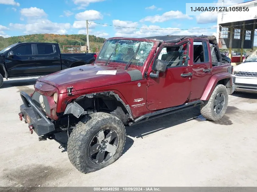 2007 Jeep Wrangler Unlimited Sahara VIN: 1J4GA59127L105856 Lot: 40549250