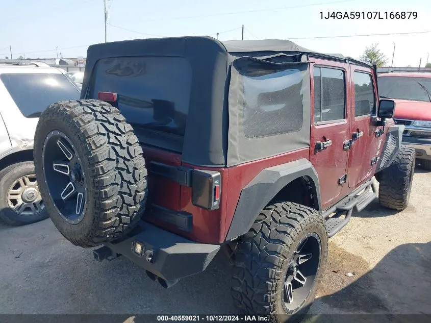 2007 Jeep Wrangler Unlimited Sahara VIN: 1J4GA59107L166879 Lot: 40559021