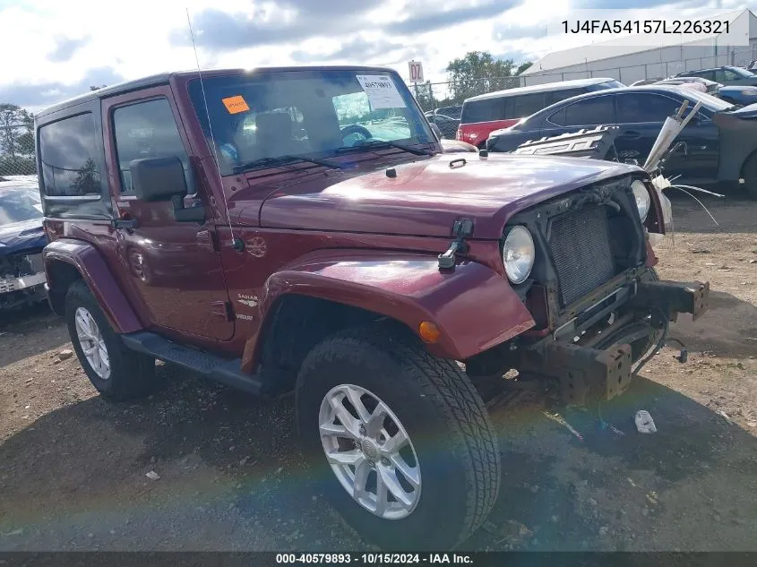 2007 Jeep Wrangler Sahara VIN: 1J4FA54157L226321 Lot: 40579893