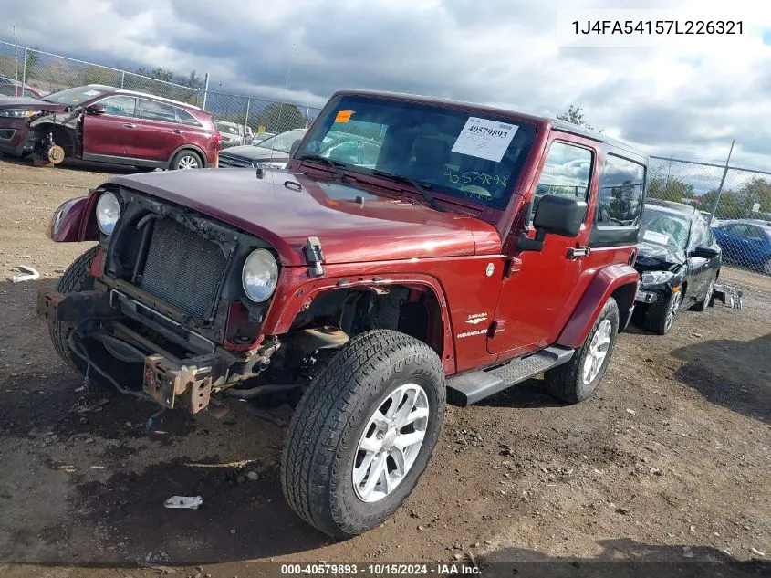 2007 Jeep Wrangler Sahara VIN: 1J4FA54157L226321 Lot: 40579893