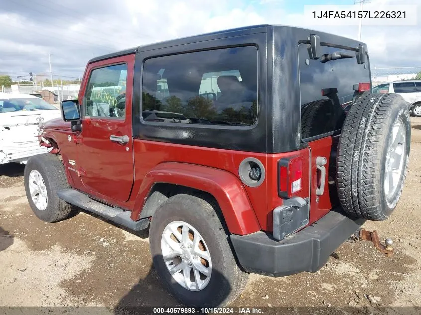 2007 Jeep Wrangler Sahara VIN: 1J4FA54157L226321 Lot: 40579893