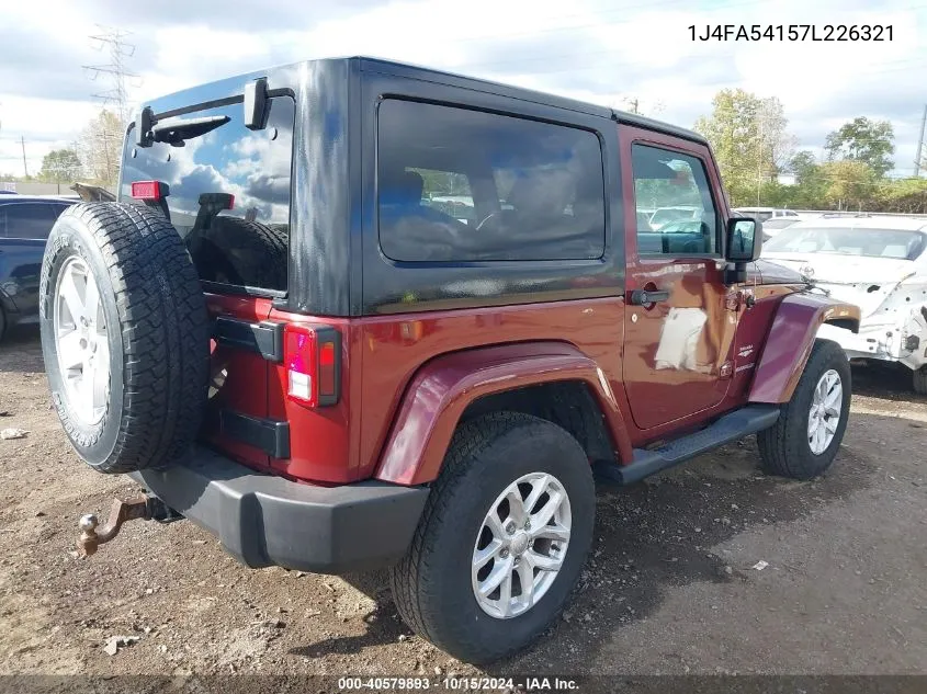 2007 Jeep Wrangler Sahara VIN: 1J4FA54157L226321 Lot: 40579893