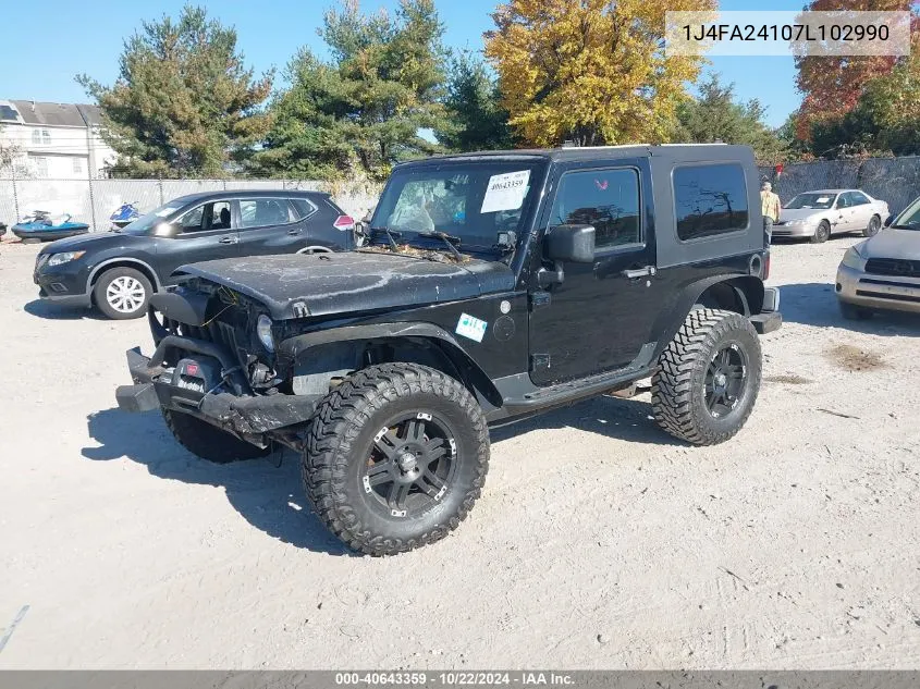 2007 Jeep Wrangler X VIN: 1J4FA24107L102990 Lot: 40643359