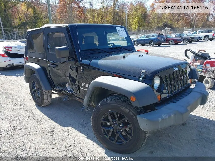 2007 Jeep Wrangler X VIN: 1J8FA24197L165116 Lot: 40674160