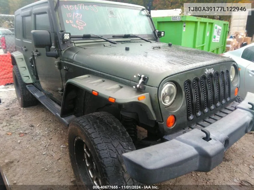 2007 Jeep Wrangler Unlimited X VIN: 1J8GA39177L122946 Lot: 40677655