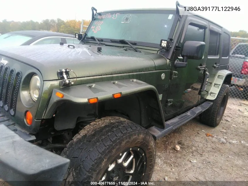 2007 Jeep Wrangler Unlimited X VIN: 1J8GA39177L122946 Lot: 40677655