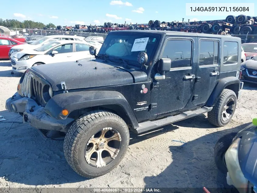 2007 Jeep Wrangler Unlimited Sahara VIN: 1J4GA591X7L156084 Lot: 40686067