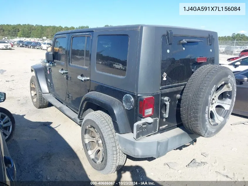 2007 Jeep Wrangler Unlimited Sahara VIN: 1J4GA591X7L156084 Lot: 40686067