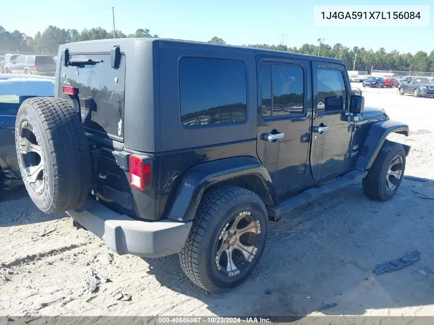 2007 Jeep Wrangler Unlimited Sahara VIN: 1J4GA591X7L156084 Lot: 40686067