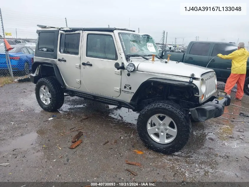 2007 Jeep Wrangler Unlimited X VIN: 1J4GA39167L133048 Lot: 40730093