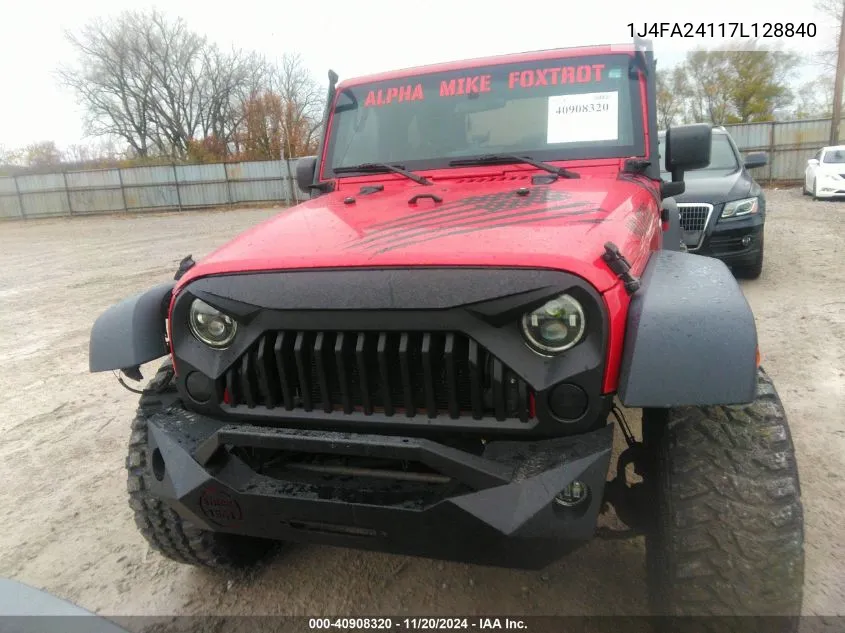 2007 Jeep Wrangler X VIN: 1J4FA24117L128840 Lot: 40908320