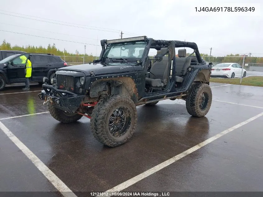 1J4GA69178L596349 2008 Jeep Wrangler Unlimited Rubicon