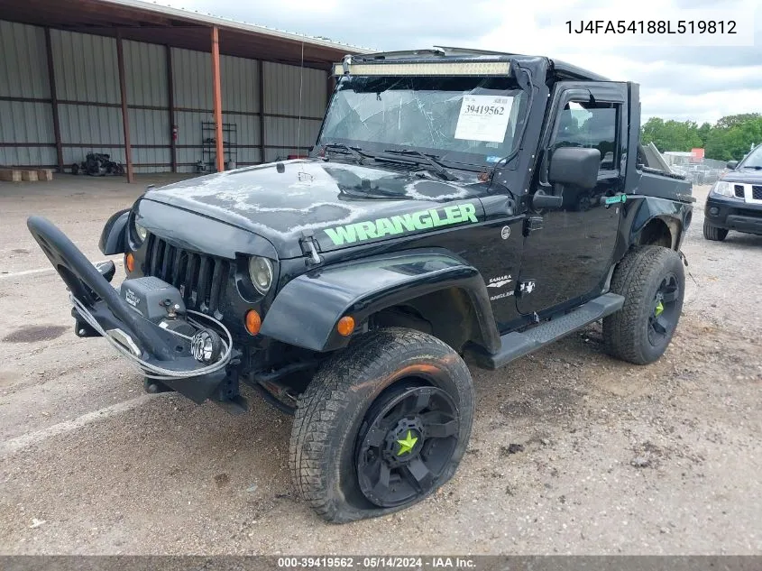 1J4FA54188L519812 2008 Jeep Wrangler Sahara